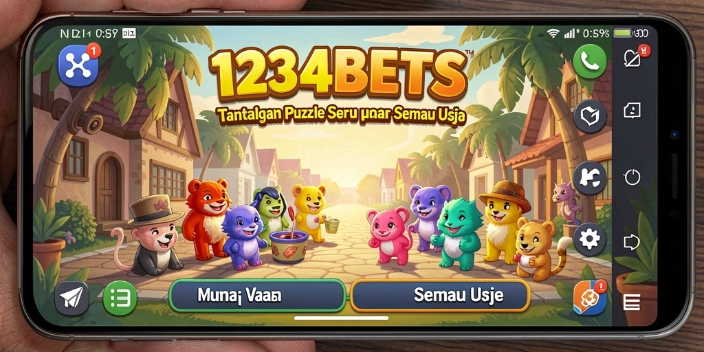 Tampilkan gameplay seru dari 1234BETS dengan puzzle menantang.