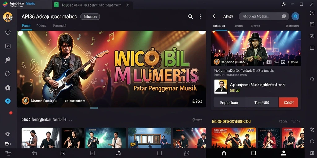 Gambaran dari gameplay Music API36 yang interaktif dan menyenangkan.