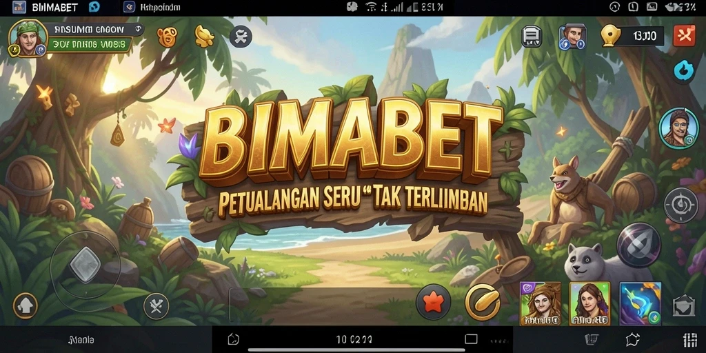 Screenshot gameplay petualangan yang seru di BIMABET dengan karakter utama.