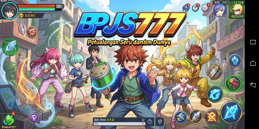 Tampilan gameplay seru dari karakter anime di BPJS777.