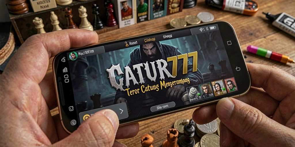 Tangkapan layar gameplay <strong>CATUR777</strong> menunjukkan suasana gelap yang menegangkan.