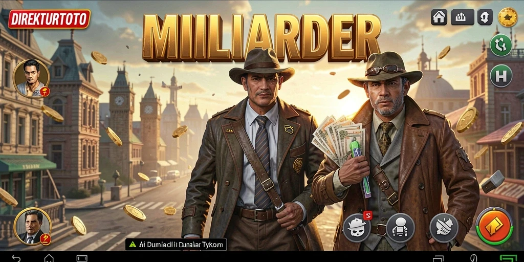 Screenshot utama DIREKTURTOTO menampilkan gameplay Tycoon yang seru dan menantang.