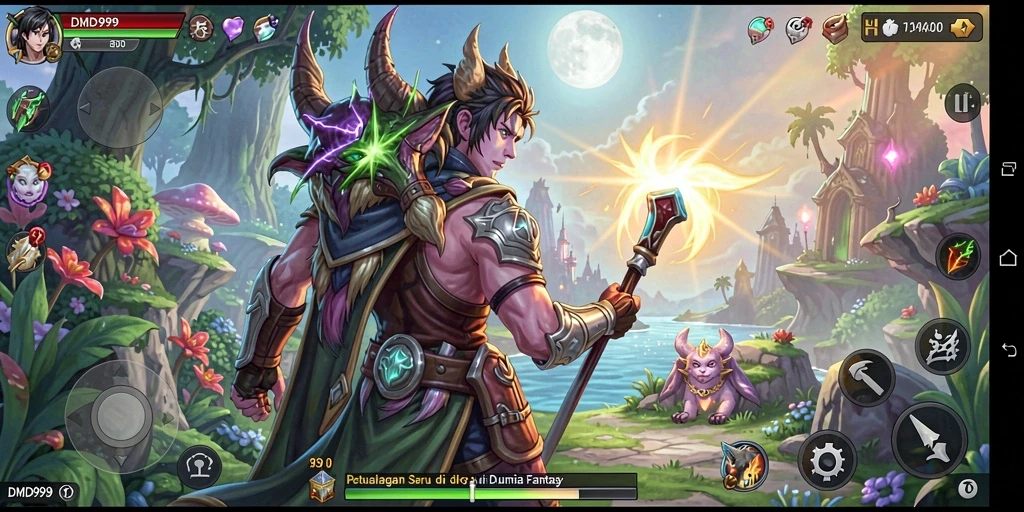Tampilan gameplay petualangan seru di DMD999.