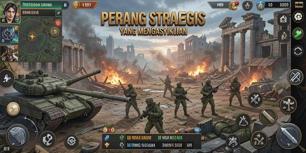 Tampilan menarik dari gameplay H89 yang penuh taktik.