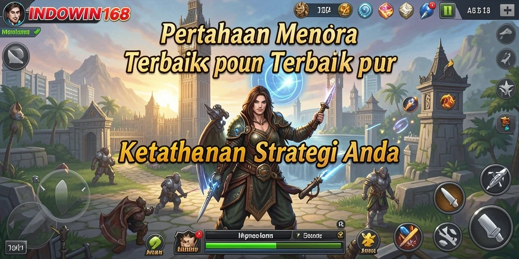 Gameplay seru dalam INDOWIN168 dengan strategi menara yang mendebarkan.