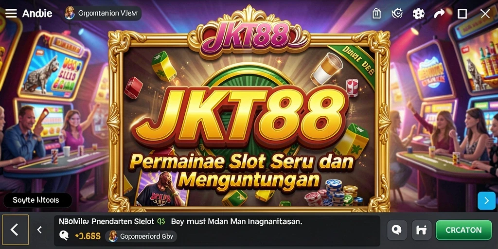 Tampilan permainan slot JKT88 yang mengasyikkan.