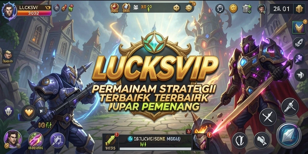 Tampilan gameplay menegangkan LUCKSVIP di dalam pertandingan strategi.