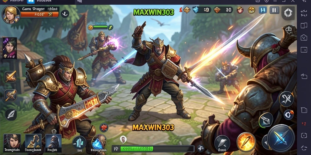 Tangkapan layar gameplay dari MAXWIN303 yang menunjukkan aksi strategi yang mendebarkan.