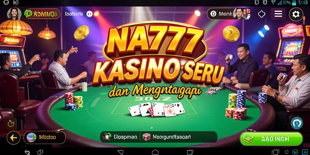 Screenshot gameplay NA777 yang menampilkan berbagai permainan Kasino.