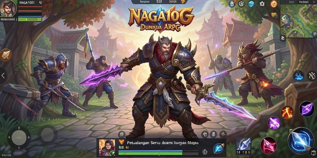 Tampilan gameplay menarik dari NAGA1001 dalam suasana petualangan ARPG.