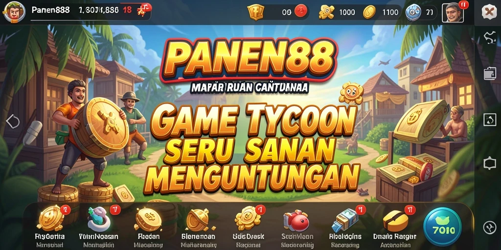 Tampilan gameplay seru di dunia pertanian Tycoon.