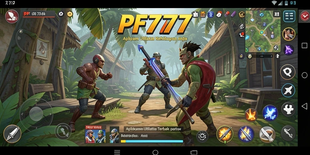 Tampilan screenshot PF777 yang menunjukkan fitur utilitas yang canggih.