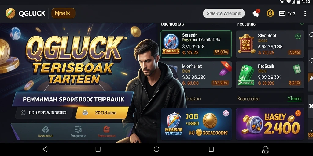 Gameplay menarik di QGLUCK dengan berbagai opsi taruhan.