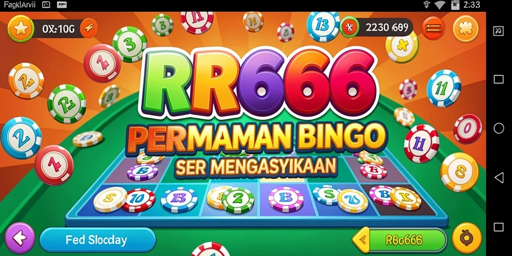 Tampilan gameplay Bingo yang seru dalam RR666.