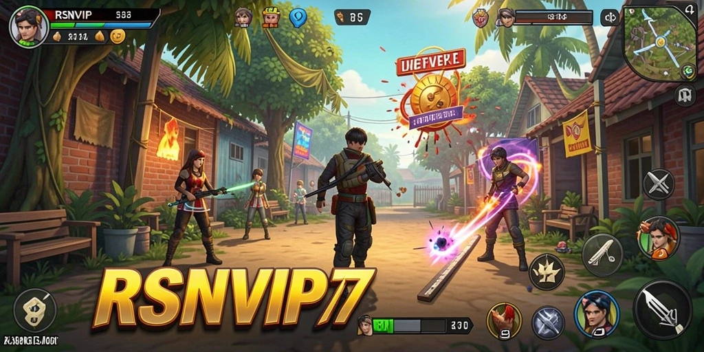 Tampilan gameplay RSNVIP7 yang menarik dan penuh warna.