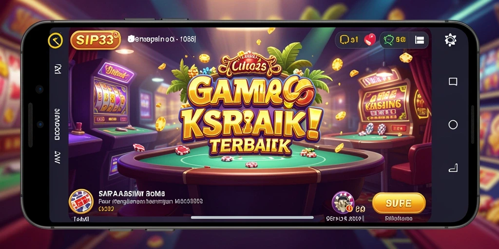 Tampilan gameplay SIP33 dengan berbagai permainan Kasino yang menarik.
