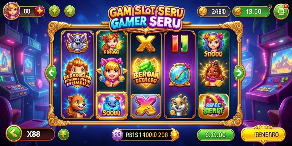 Tampilan gameplay seru dan menegangkan di X88 dengan tema slot yang beragam.